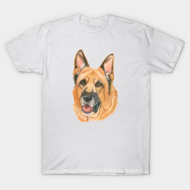 German Shepherd - pastel T-Shirt by doggyshop